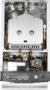 baxi combi instant 105e top case open and display board.gif